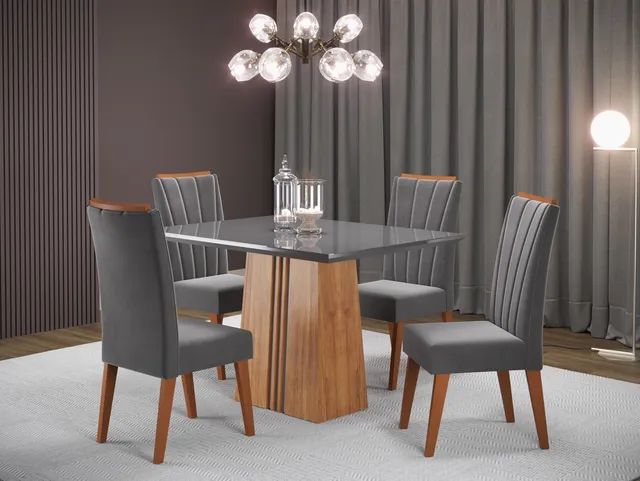 Mesa de Jantar 4 Cadeiras Lara s54  - Foto 2
