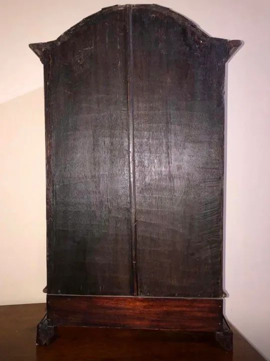 Antigo Oratório em Madeira Nobre Maciça - Século XVIII - Foto 6