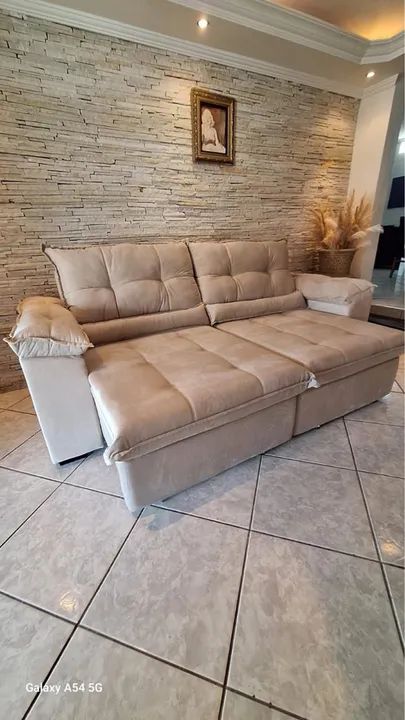 Sofa Retratil Reclinável Maximo  2,10 mts  - Foto 4