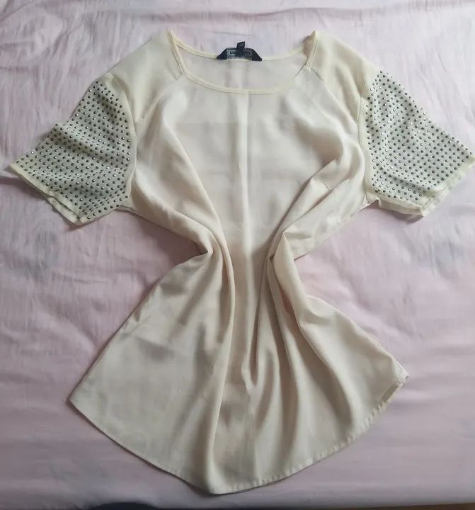 Blusa bege social 