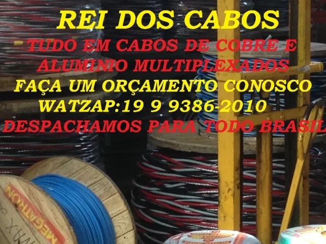 Cabo de aluminio singelo 300mm cabo 1kv nas cores preta e azul