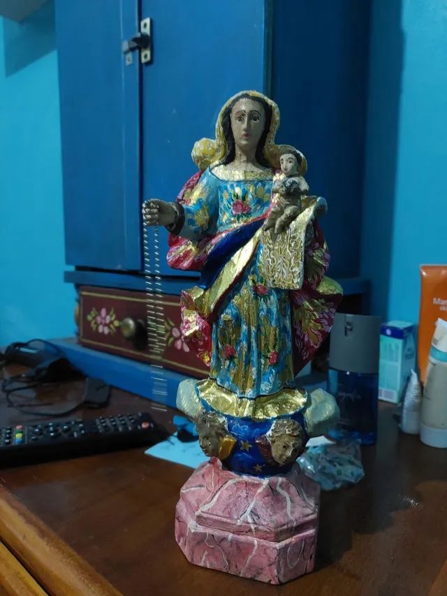 Antiga imagem de nossa senhora do rosário  - Foto 3