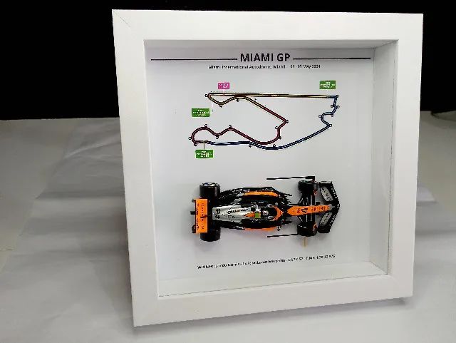 Quadro com miniatura F1 Mclaren Lando Norris #4 - Foto 4