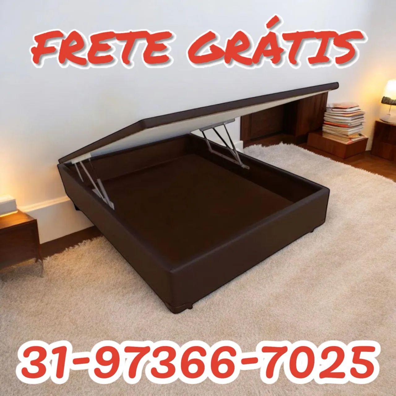 CAMA BOX CASAL BAÚ A PRONTA ENTREGA!!!