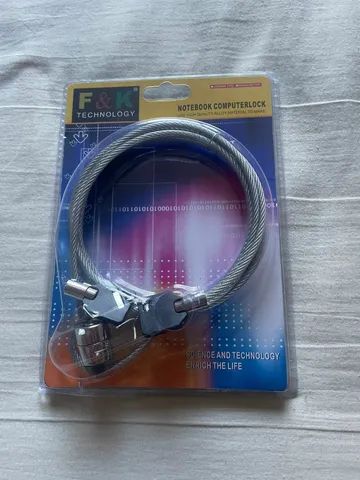 F & K Tech Notebook Laptop Computer Lock Security Lock Cable Chain With Keys<br>