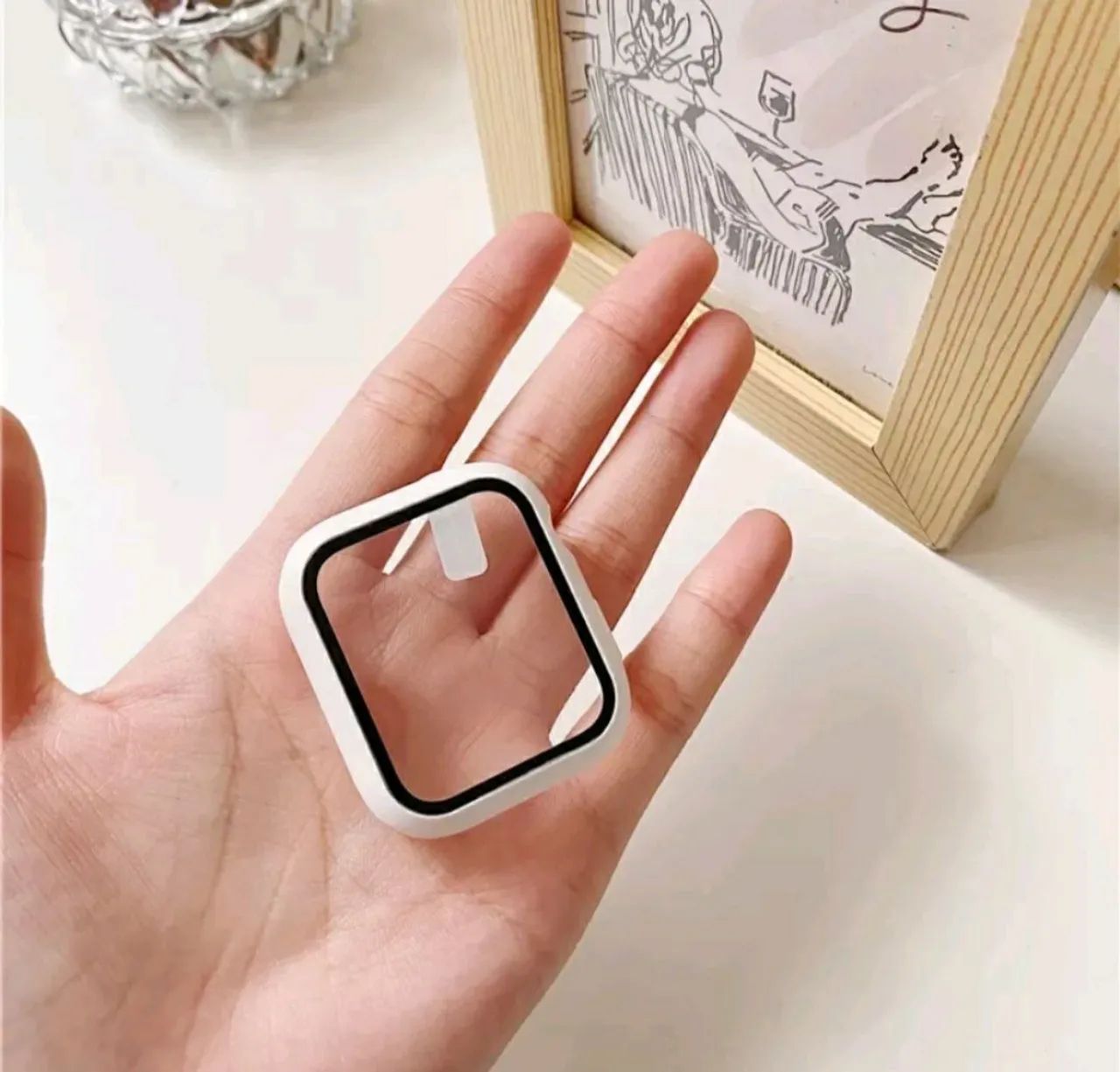 Case de Proteção C/Vidro Temperado Apple watch e Linha IWO. Várias Cores - Foto 2