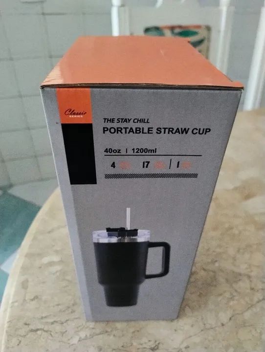 Caneca Térmica com Canudo 40oz - Foto 4