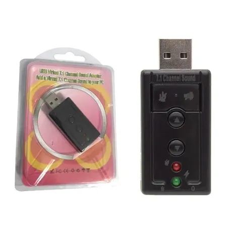 Adaptador Placa De Som Audio 7.1 Usb - Foto 3