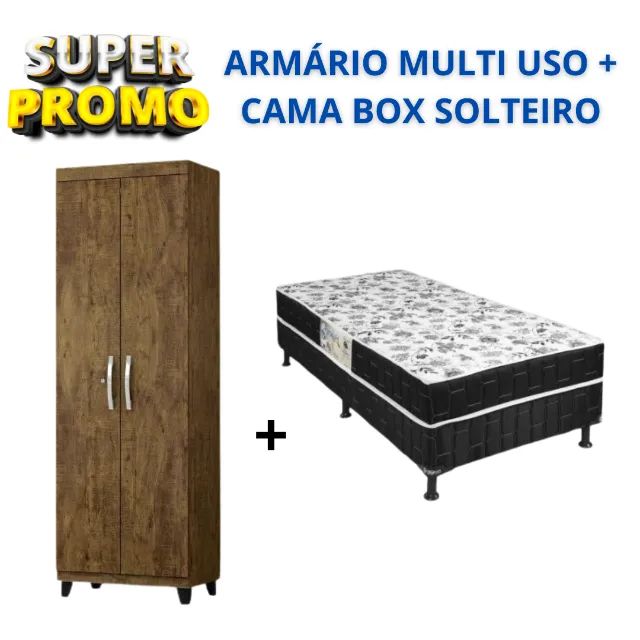 Cama Box solteiro + Armário !! Super oferta ! 