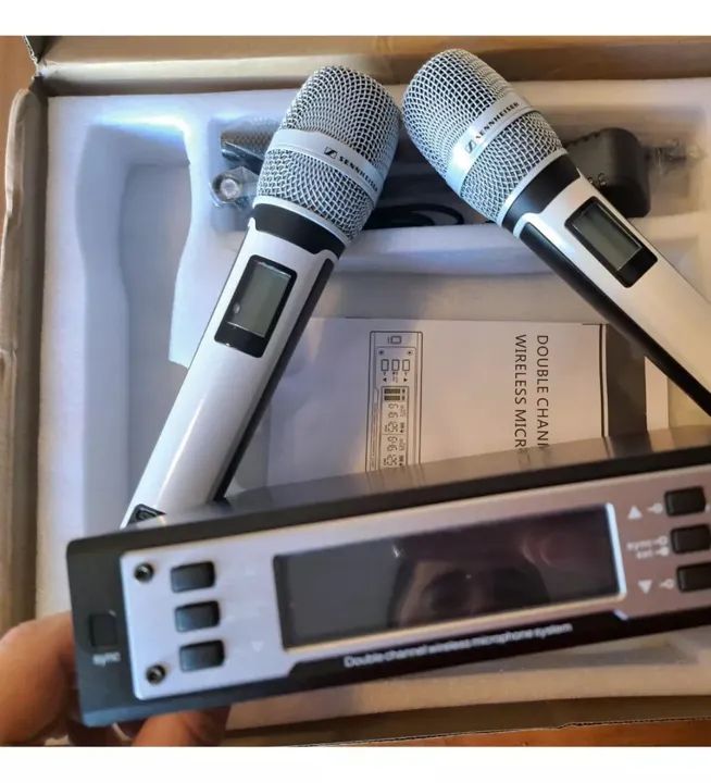 Microfone Sem Fio Duplo Ew135 G4 Sennheiser Branco Metal - Foto 3