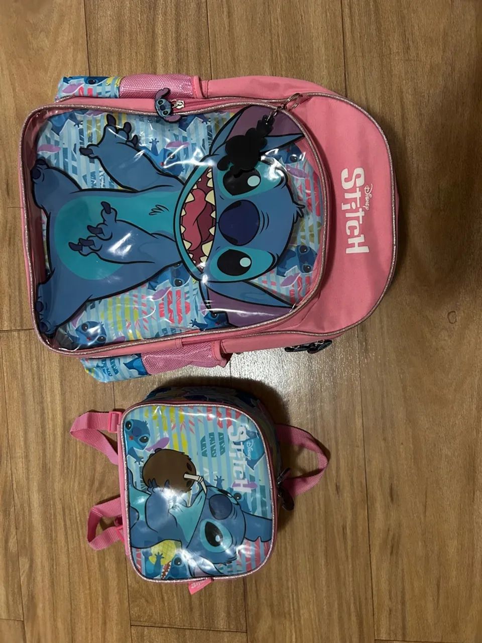 Kit Mochila e Lancheira Stitch Disney - Foto 2