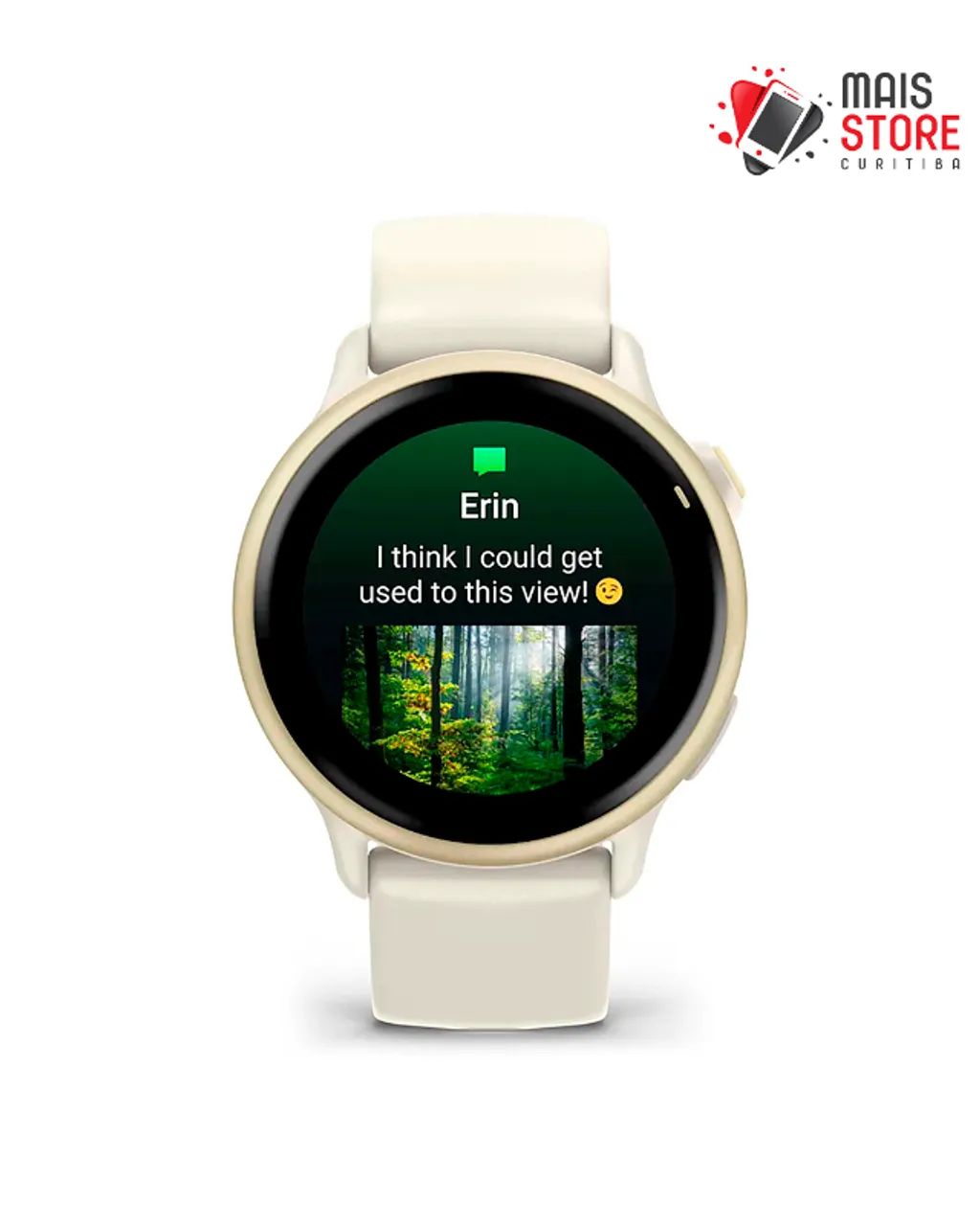 Relógio Garmin Vivoactive 6- Lunar Gold Bone 010-02985-01 Novo/lacrado - Foto 2