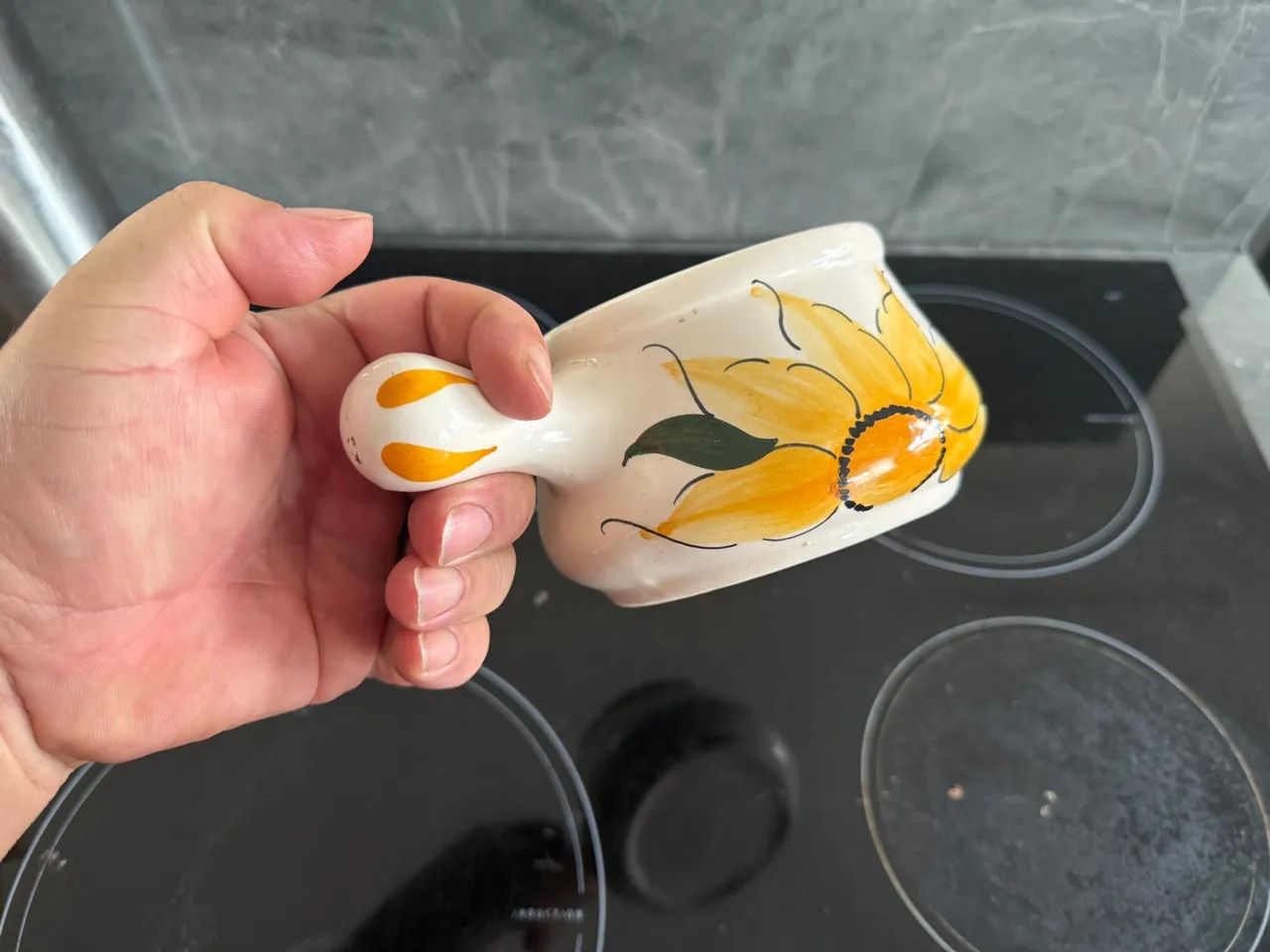 Bowl de Cerâmica com Desenho de Girassol - Foto 3