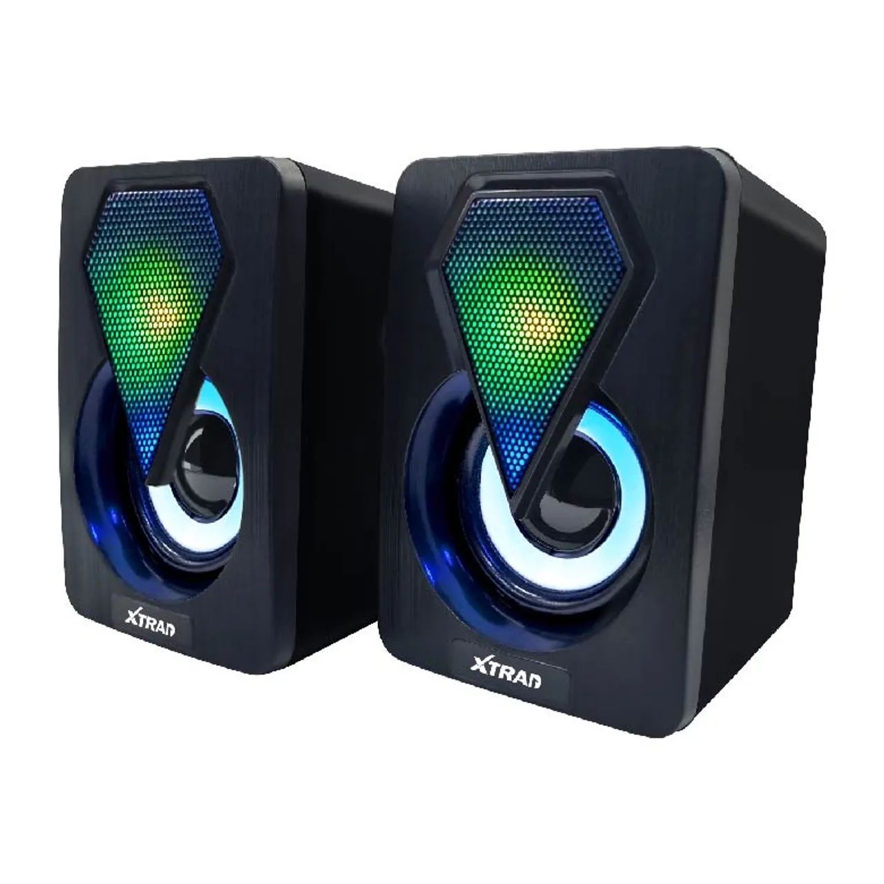 Caixa de som para computador com LED RGB - Foto 2