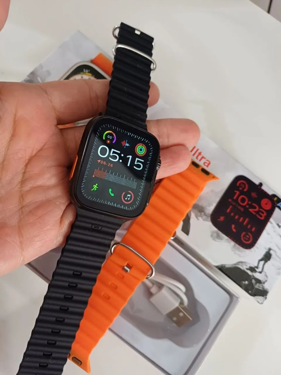 Smartwatch ultra t900 faz e recebe ligação 