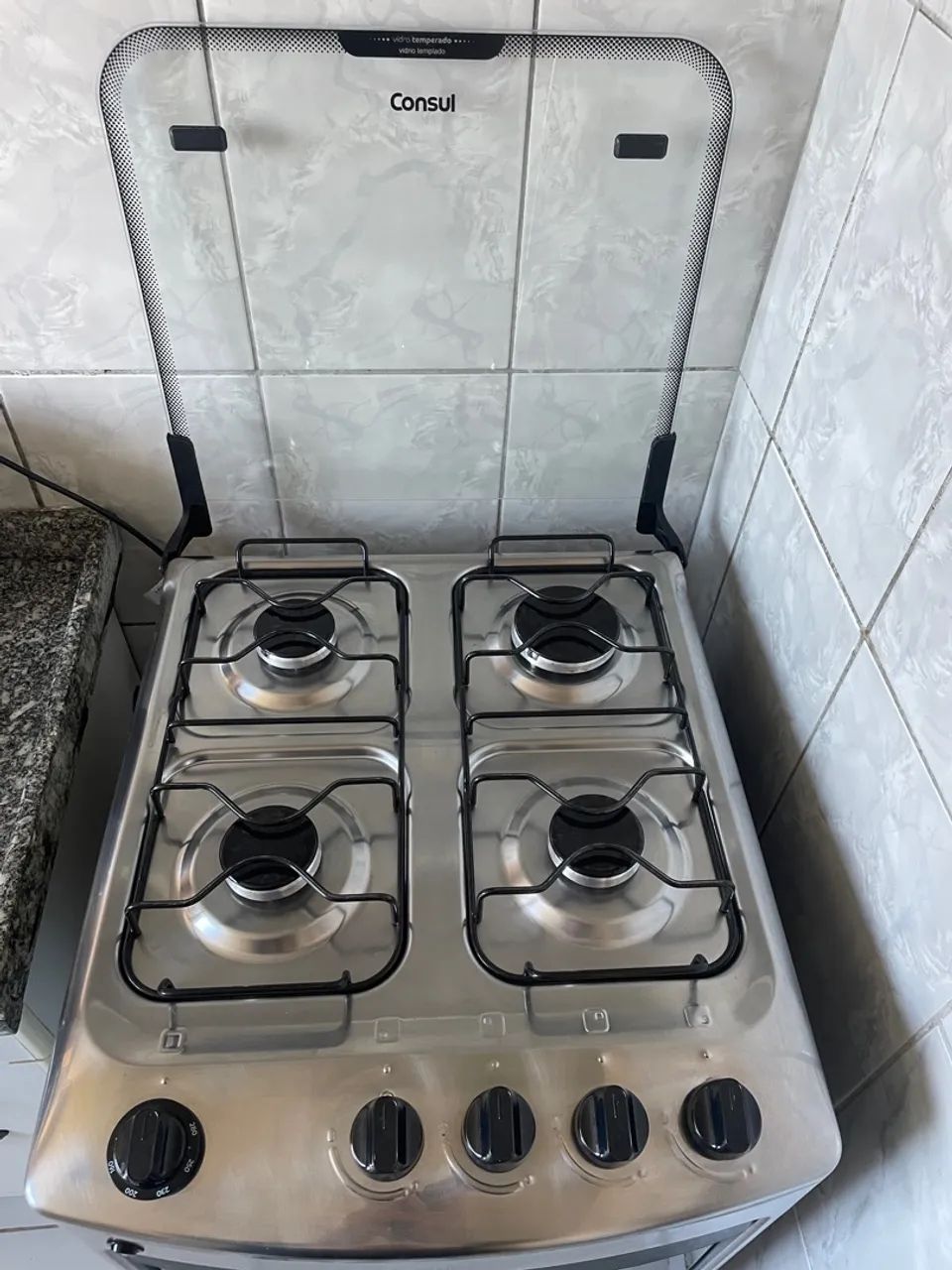 Fogão Consul 4 bocas com tampa de vidro - Foto 3