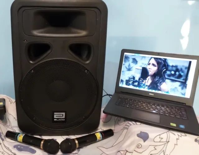 Caixa de Som Amplificada Profissional, 350W RMS, marca Áudio - Foto 4
