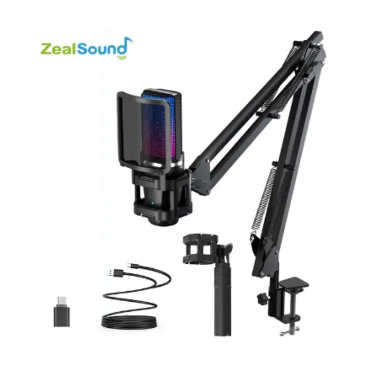 Microfone ZealSound Profissional para Streaming