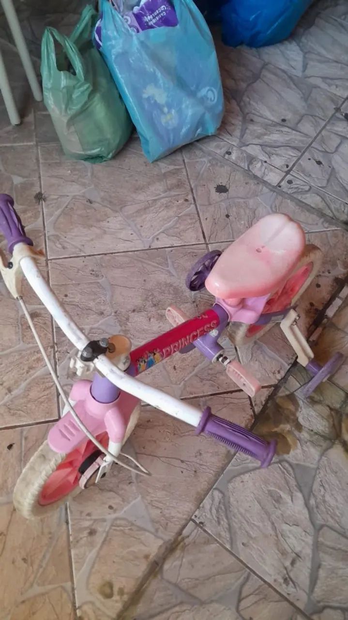 Bicicleta Infantil Princesa Rosa - Foto 2