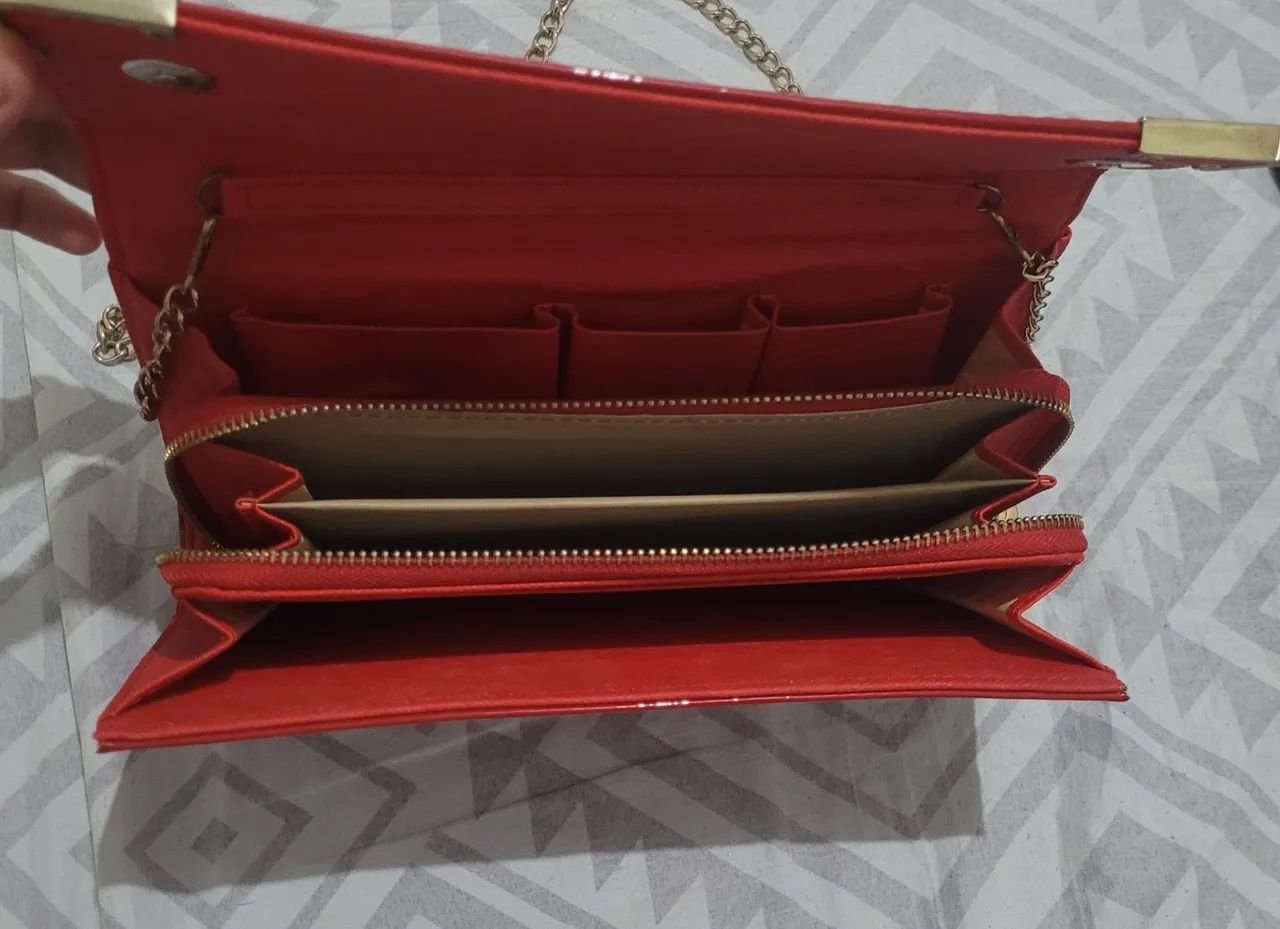 Bolsa de Ombro Vermelha - Foto 4