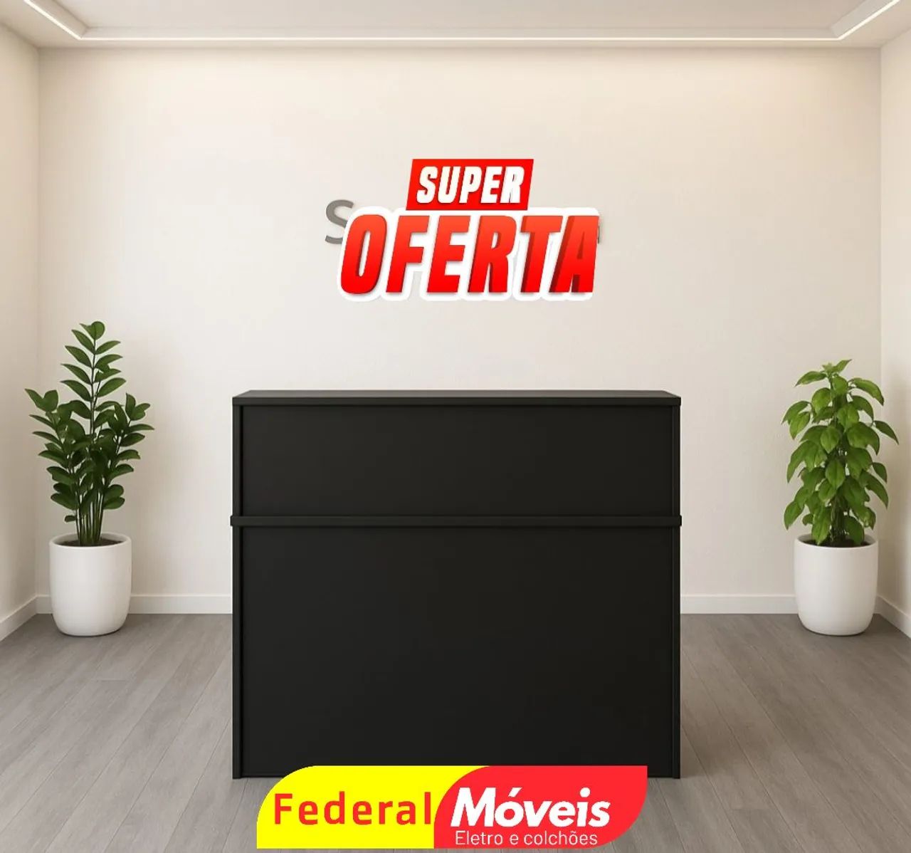  Balcão de Atendimento 1,20m de largura - Moderno e funcional!