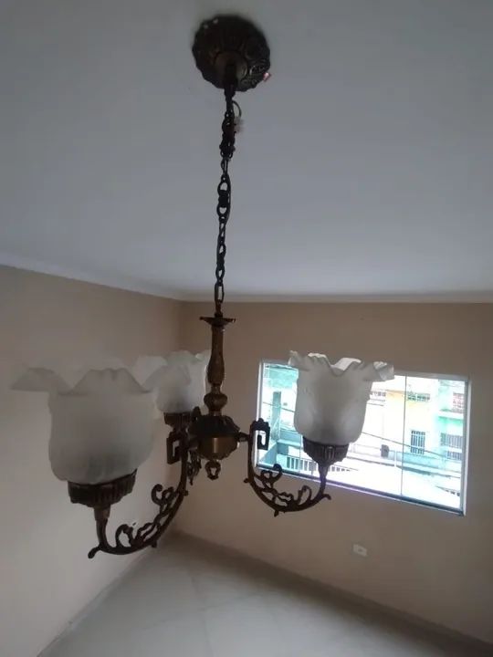 Lustre de Cristal 3 Luzes - Foto 4