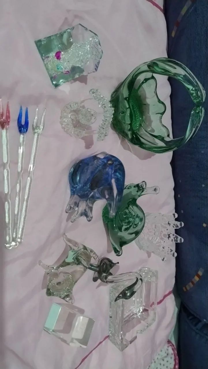 Kit bibelôs cristal variados(13peças)