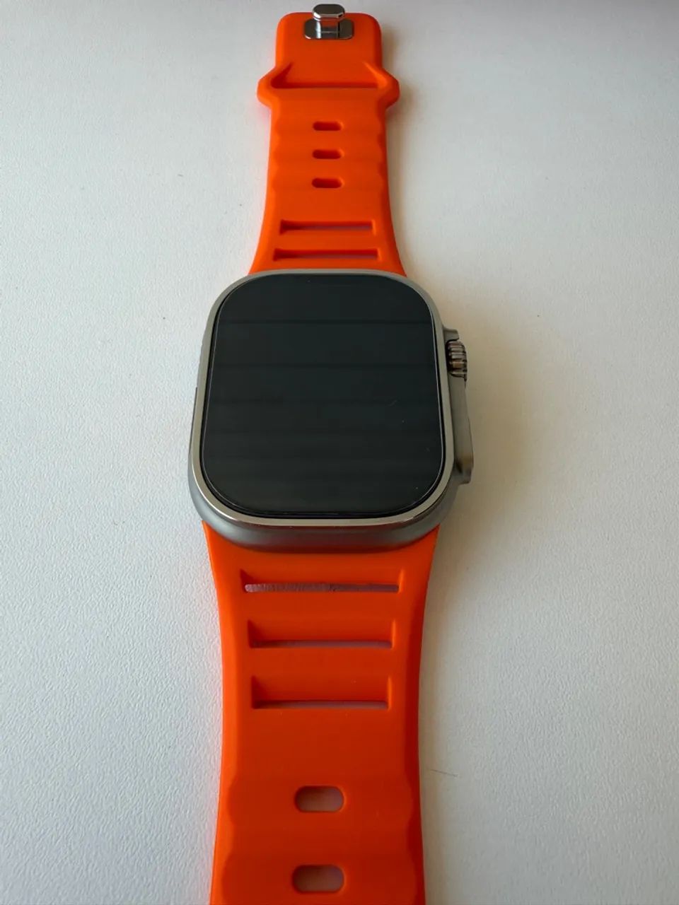 Pulseira  Apple Watch Ultra de Silicone Alta Resistência e Estilo Esportivo - Foto 5