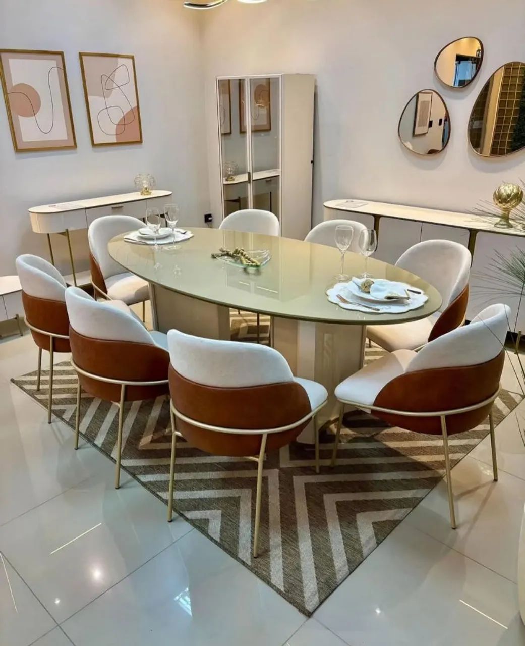 Mesa de jantar 8 lugares 