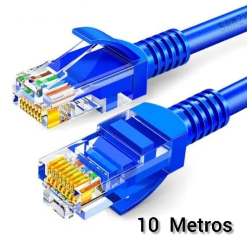 Cabo De Rede Rj45 Alta Velocidade Com 10 Metros Lehmox- Ley-251