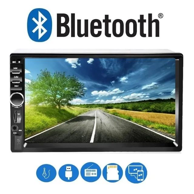 Multimídia First Option 7810h tela7" bluetooth gps na cx +acessórios nova ac/trocas - Foto 4