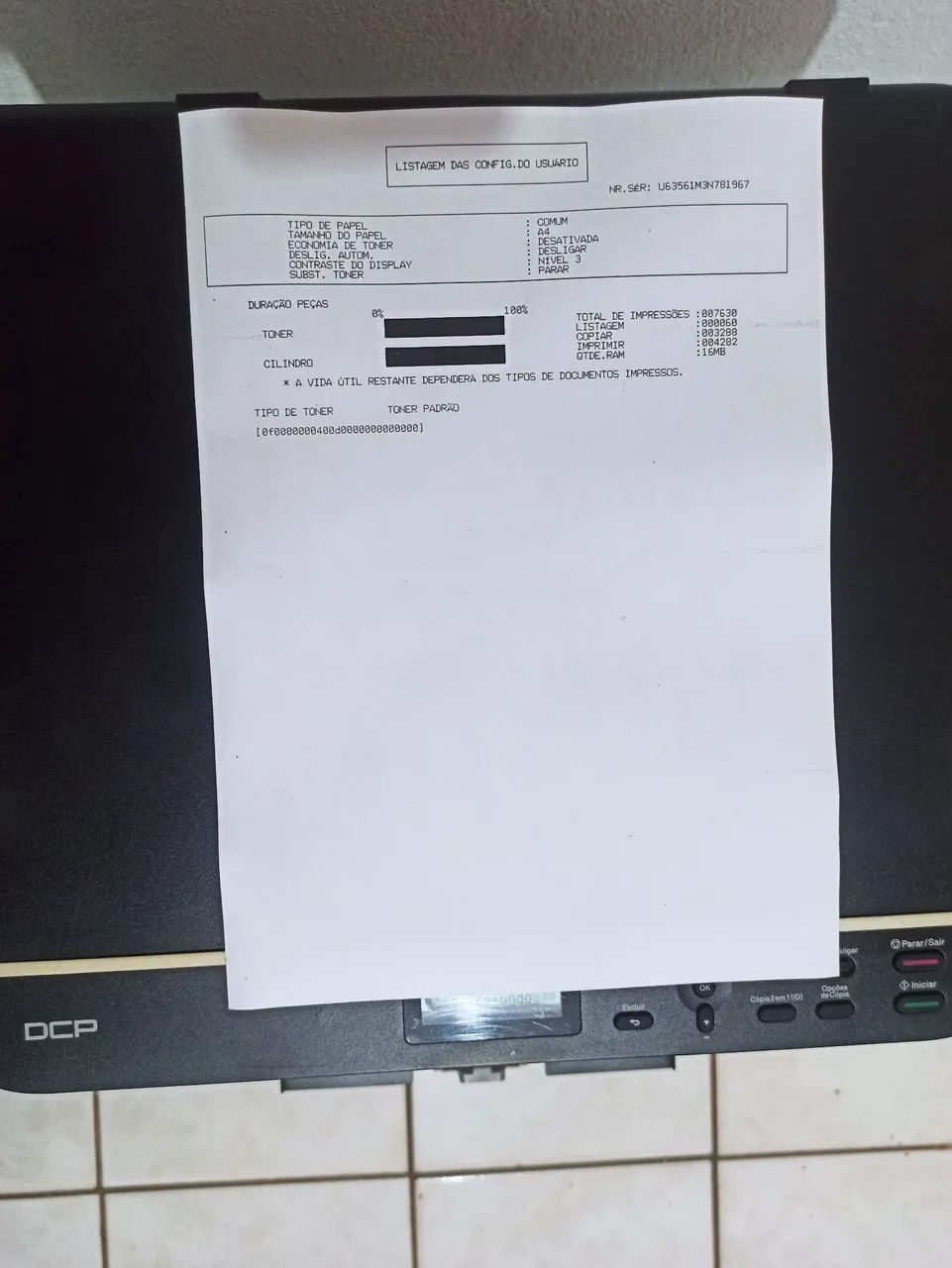 Impressora Multifuncional - BROTHER DCP: 1512