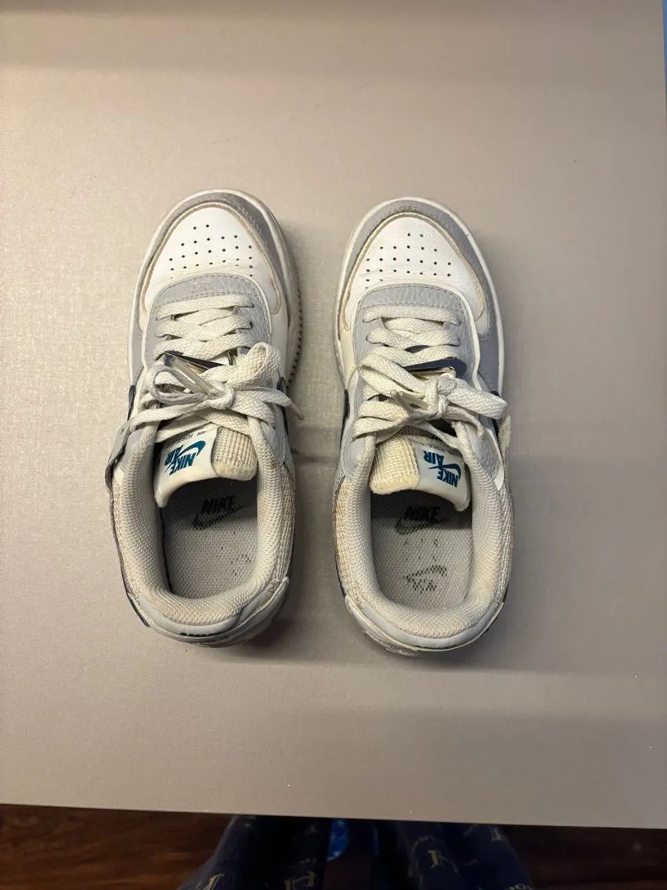Nike Air Force 1 Shadow - Branco e Azul - Foto 5