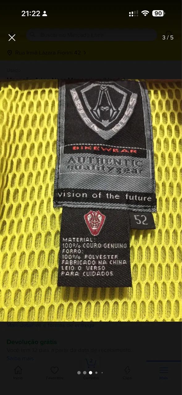 Macacão Arlen Ness Magnesium - Couro Canguru - Tamanho 52 - Pouco Uso - Foto 5