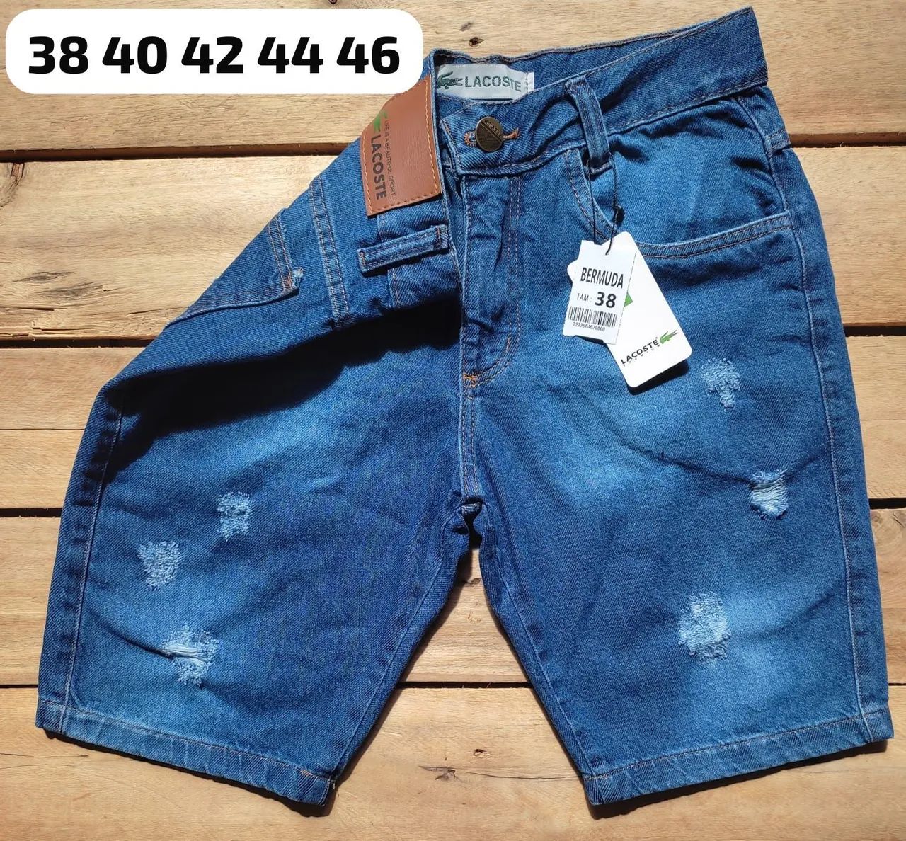 Bermuda Jeans  Masculina - Foto 2
