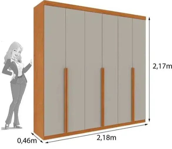 Guarda roupa casal bem espaçoso!!