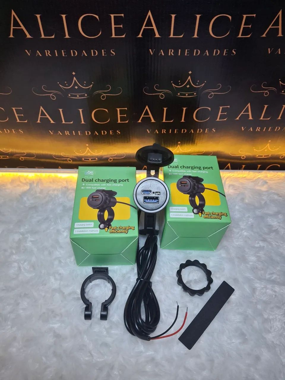 Carregador de moto tipo C 