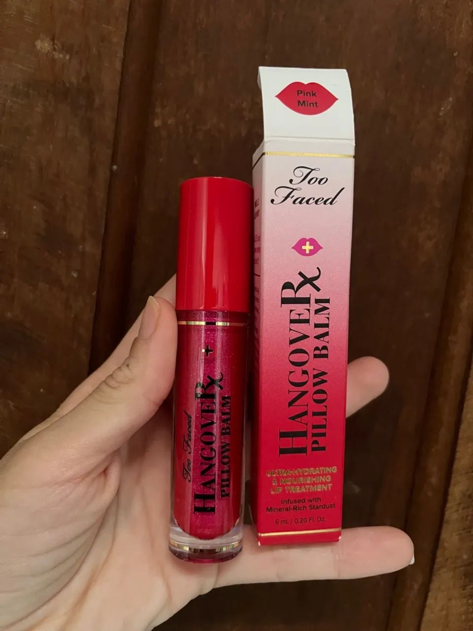 Batom Balm Hangover Too Faced - Pink Mint