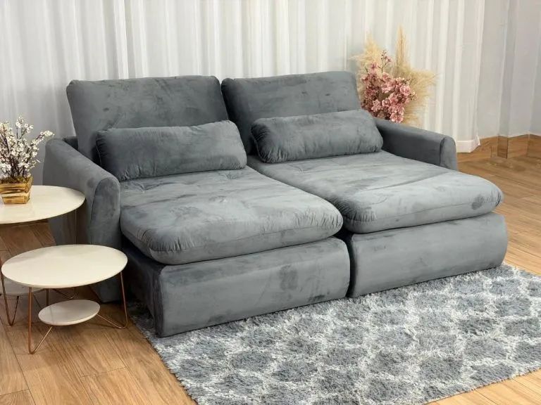 SOFÁ CAMA SUPER CONFORTÁVEL DESIGN ACONCHEGANTE SURPREENDA-SE!! IEILO