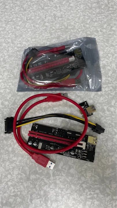 Cabo Adaptador Riser - Novo + Trava Clip Fixação Pci-e Riser - Foto 3