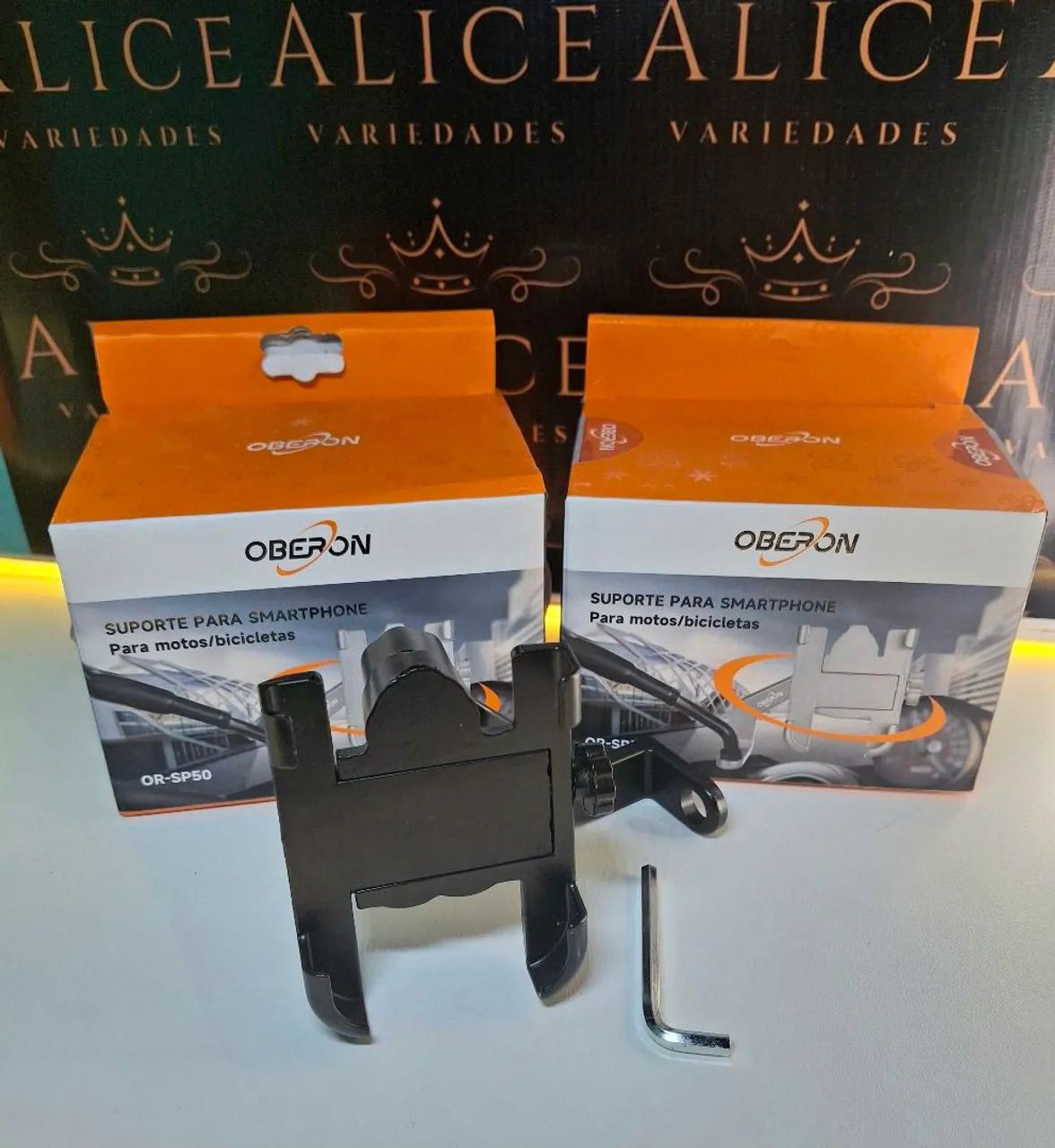Suporte de celular para moto alumínio  - Foto 2