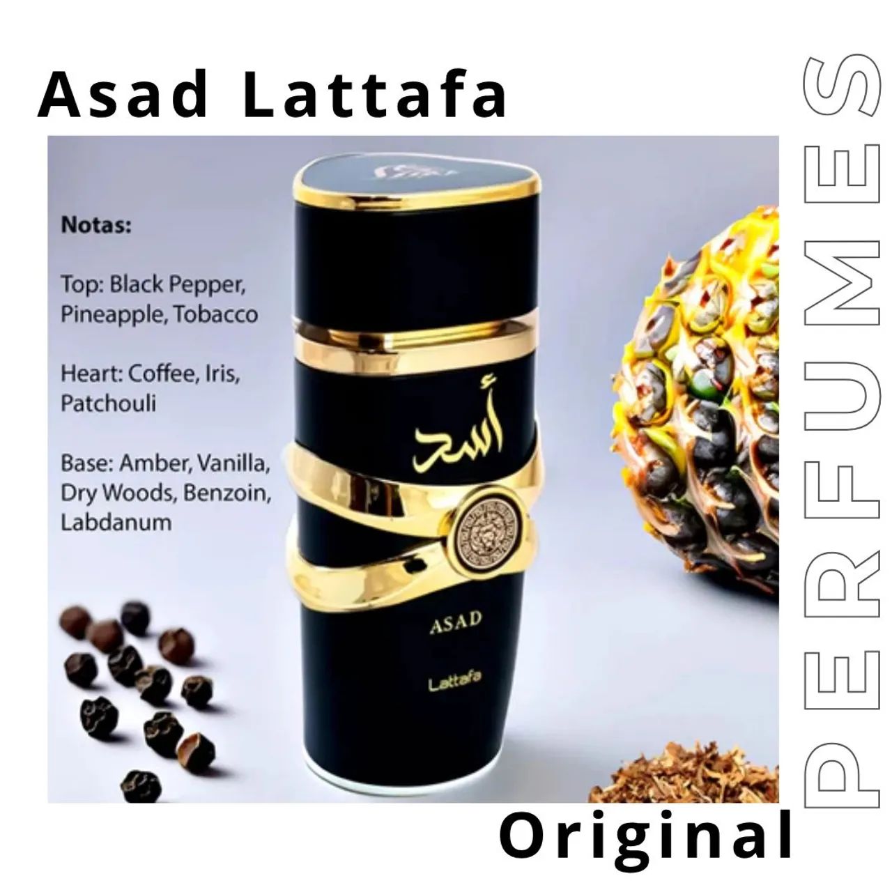 Asad Lattafa 100ml  - ORIGINAL e LACRADO  - Foto 4