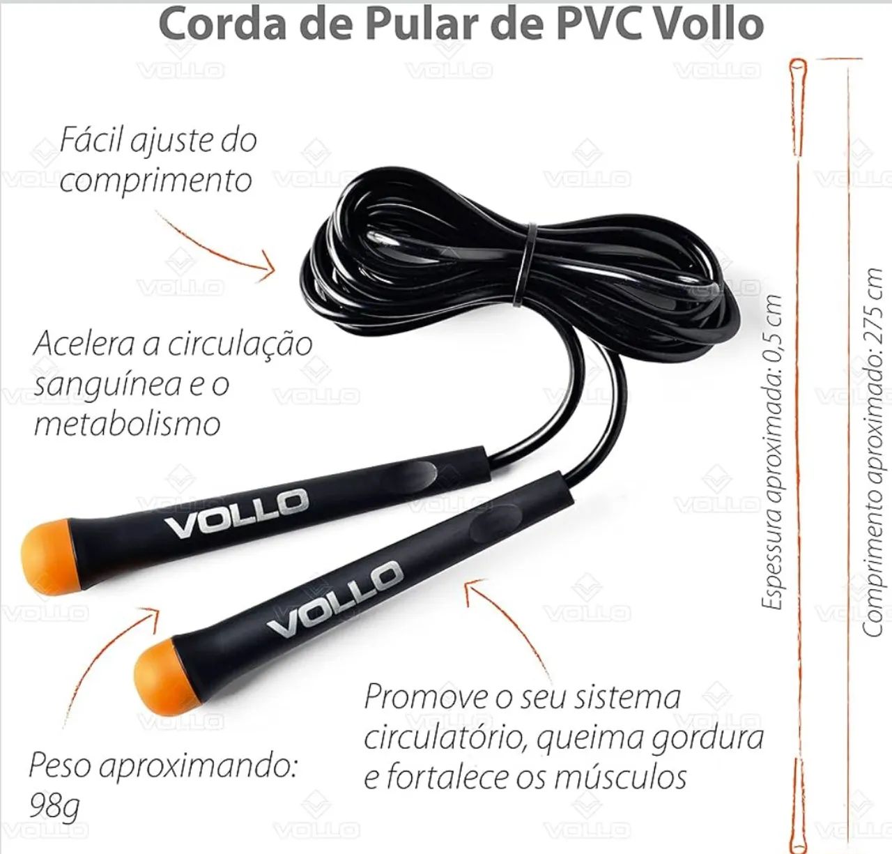 Corda Vollo de Pular de PVC - Foto 2