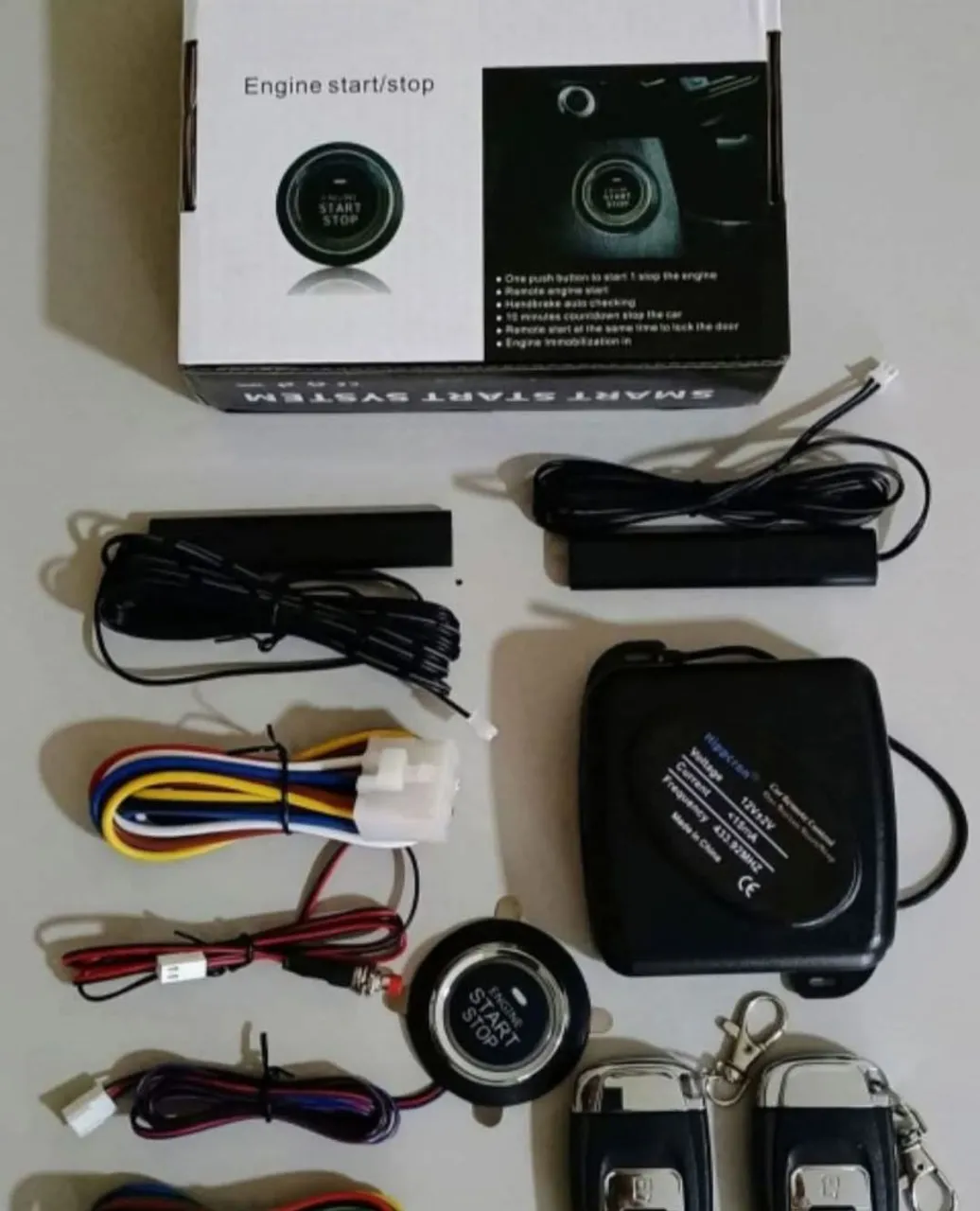 Kit Botão Start Stop Motor + Chave Presencial
