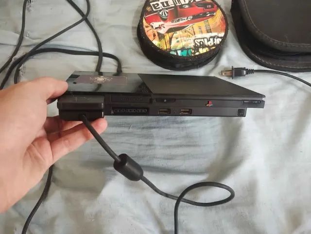 PS2 Slim Funcionando 100% + 55 Jogos Clássicos (GTA, God of War, NFS) - Foto 5