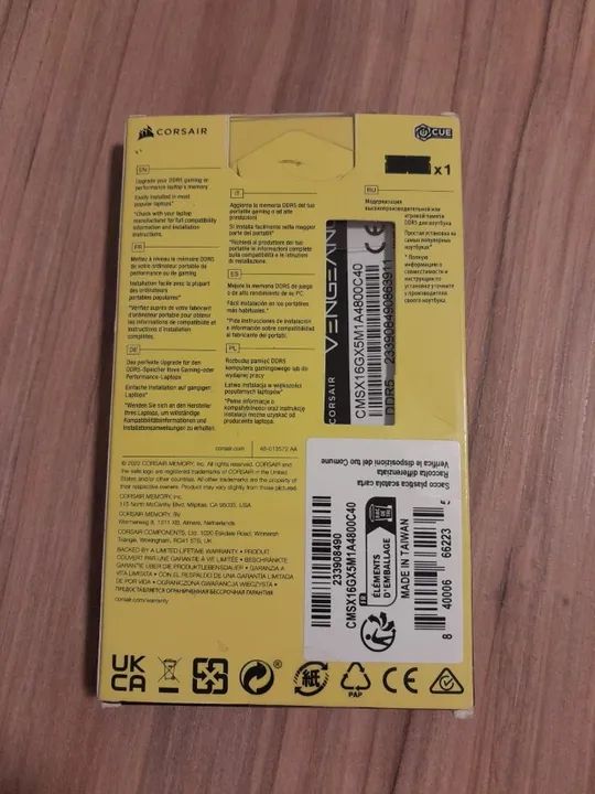 Memória Corsair Vengeance 16GB Ddr5 4800mhz - Notebook - Foto 2