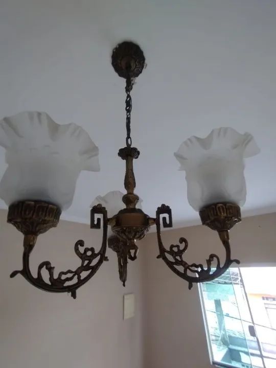 Lustre de Cristal 3 Luzes - Foto 5