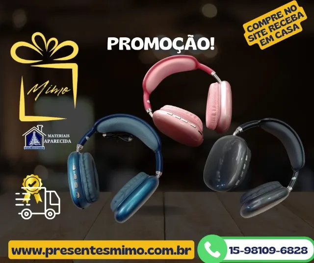 Fone de Ouvido Sem Fio P9 Pro Max