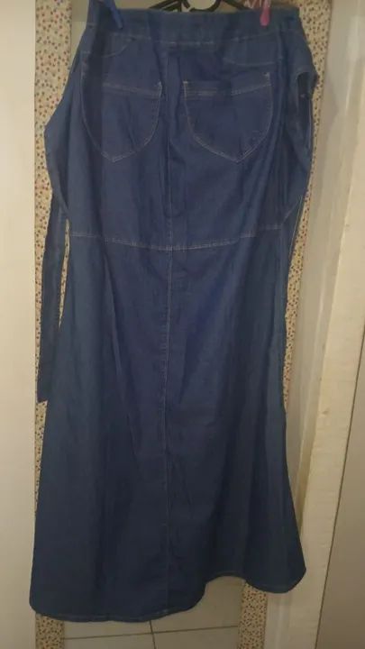 Saia jeans longa tam 40 NOVA - Foto 2