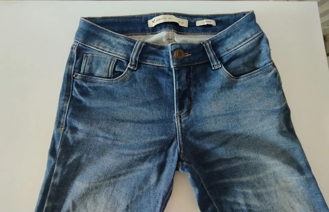Calça jeans feminina skinny com  Strech - Foto 3